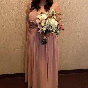 Size 14 Azazie Dusty Rose bridesmaid dress